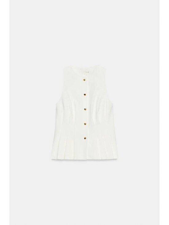 Zara Jackets & Blazers - ZARA PEPLUM DARTED VEST